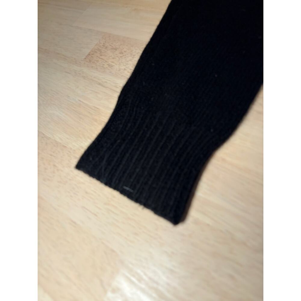 Hillary Rohde Black Cashmere Knit Leggings Cuffed Ankle Vintage Minimalist - Picture 4 of 9